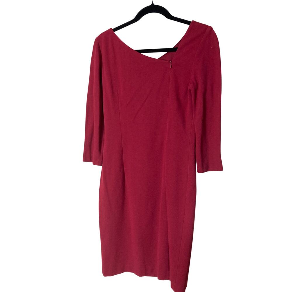 David Meister 3/4 Sleeve Sheath Dress Size 2